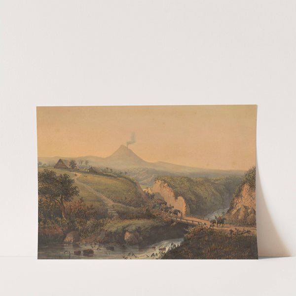 Gezicht op de omgeving van Malang (1869) by Johan Conrad Greive