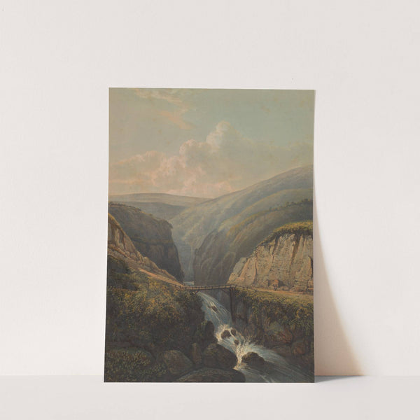 Gezicht op de rivier Brandas op Java De rivier Brandas als bergstroom (1869) by Johan Conrad Greive