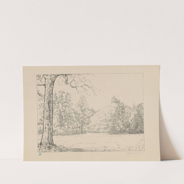 Gezicht op de Seringenberg op landgoed de Raephorst De Raephorst (1929) by Simon Moulijn