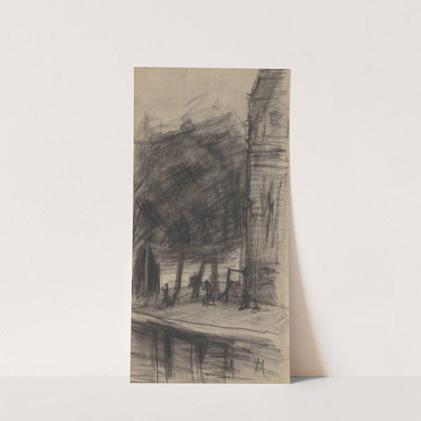 Gezicht op de Zandhoek te Amsterdam by Theo Nieuwenhuis