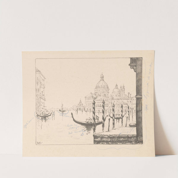 Gezicht op het Canal Grande en de Santa Maria della Salute, te Venetië by Reinier Willem Petrus de Vries