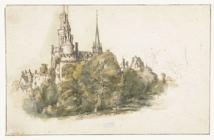 Gezicht op het Château d’Antonius te Antoine