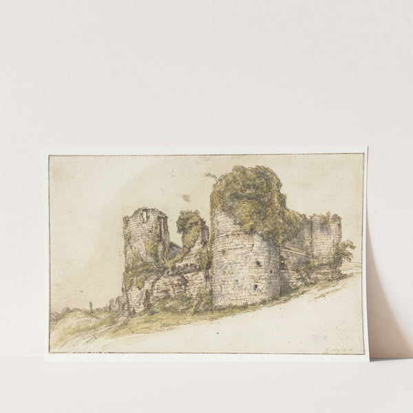 Gezicht op het Château de César te Vau by Gillis Neyts