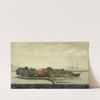 Gezicht op het eiland Kuiper in de baai van Batavia (1855 - 1882) by Jacob Pieter Mercier