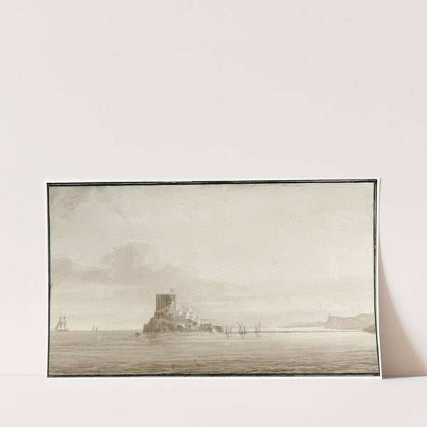 Gezicht op het eiland Peniscola by Otto Howen