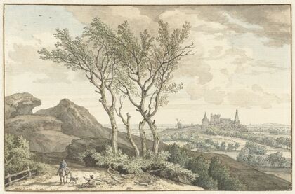 Gezicht op het kasteel van Bentheim