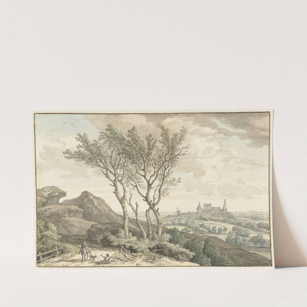 Gezicht op het kasteel van Bentheim by Isaac de Moucheron