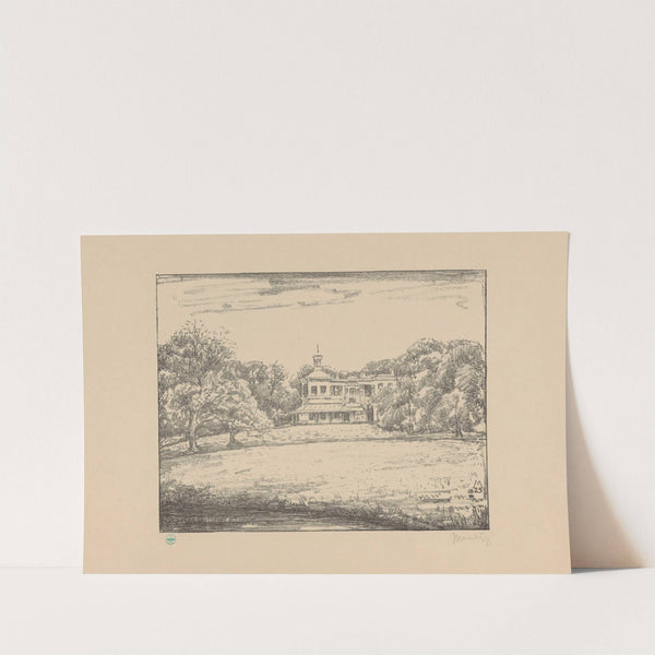 Gezicht op het landhuis van landgoed Ockenburgh Ockenburgh (1929) by Simon Moulijn