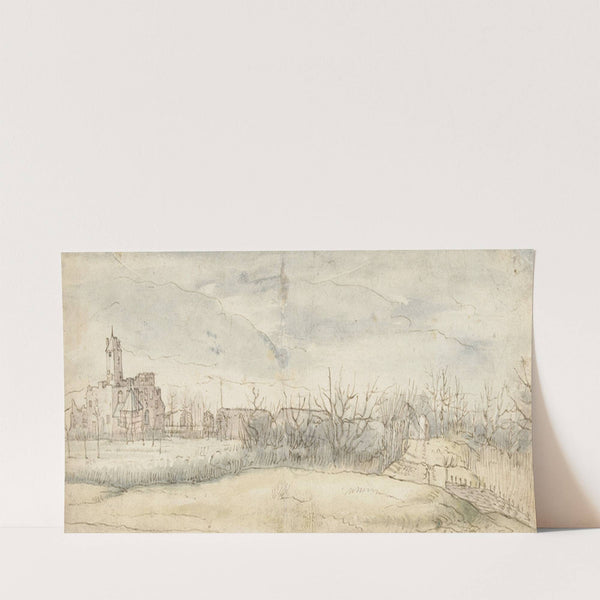 Gezicht op Kasteel Crayenhof te Zwijndrecht (1606) by Peter Paul Rubens