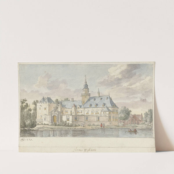 Gezicht op kasteel Nijenrode (1653) by Herman Saftleven
