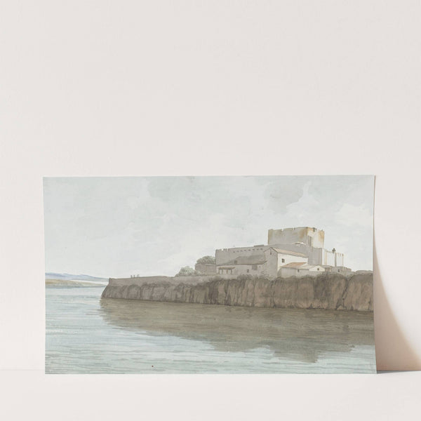 Gezicht op kasteel van Brucoli, ‘La Bruca’ (1778) by Abraham-Louis-Rodolphe Ducros