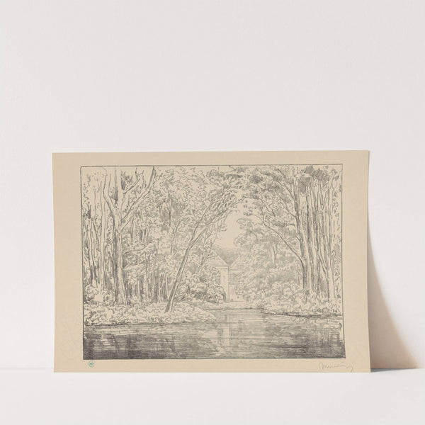 Gezicht op landgoed Backershagen Backershage (1929) by Simon Moulijn