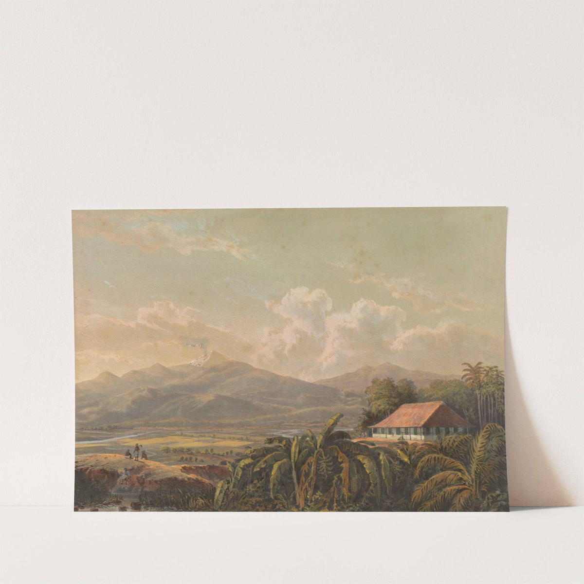 Gezicht op landgoed en residentie Tjiptrap op Java (1869) by Johan Conrad Greive