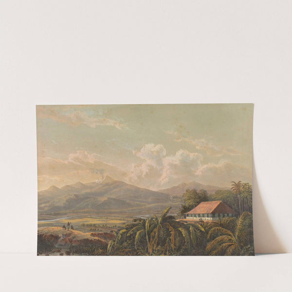 Gezicht op landgoed en residentie Tjiptrap op Java (1869) by Johan Conrad Greive