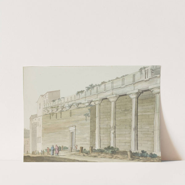 Gezicht op oude Minerva tempel op eiland Syracuse (1778) by Abraham-Louis-Rodolphe Ducros