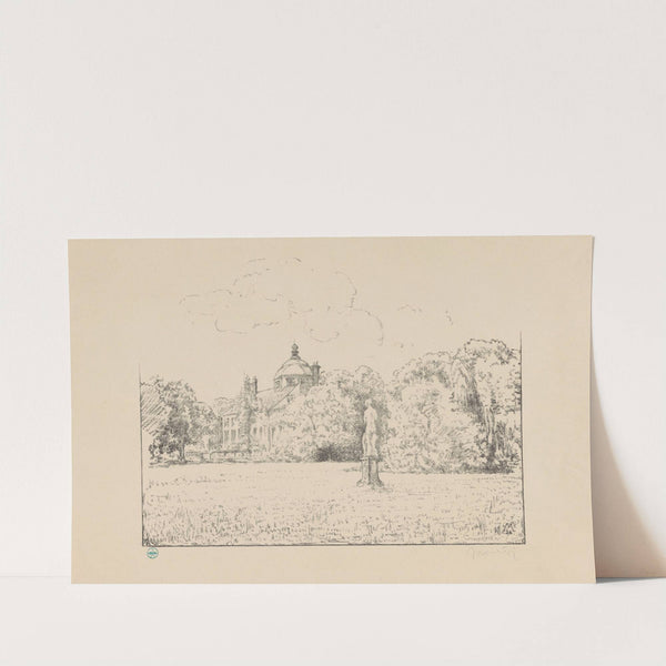 Gezicht op Paleis Huis ten Bosch vanuit de tuin Huis ten Bosch II (1929) by Simon Moulijn