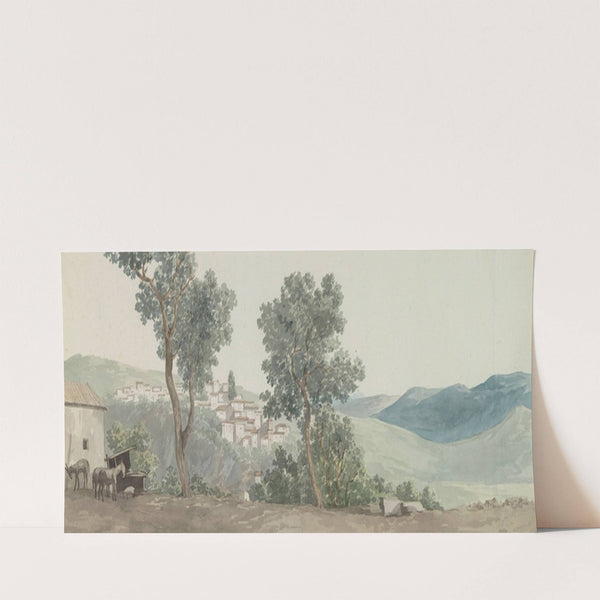 Gezicht op Paternò (1778) by Abraham-Louis-Rodolphe Ducros