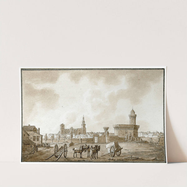 Gezicht op Perpignan by Otto Howen