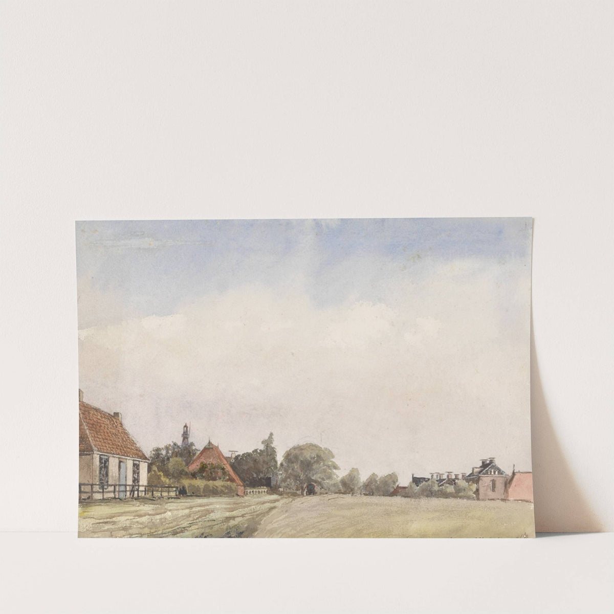 Gezicht op Schiermonnikoog by Jan Daniël Cornelis Carel Willem baron de Constant Rebecque