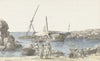 Gezicht op Tarente en haven van Luogo Vivo (1778)