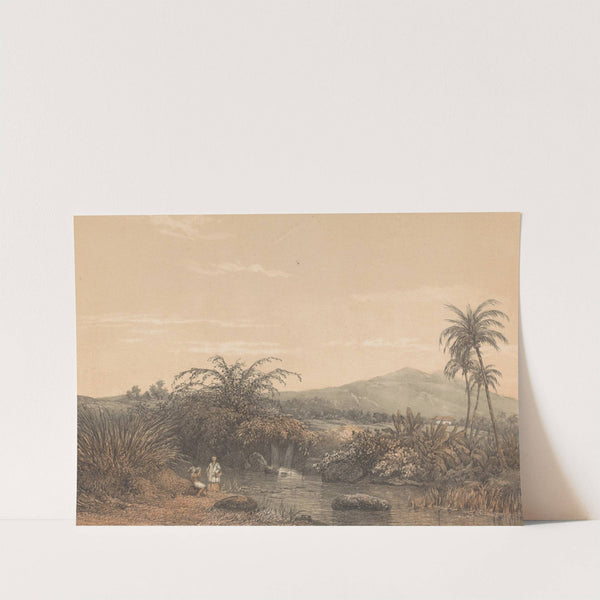 Gezicht op Tjileboet (1874) by Johan Conrad Greive