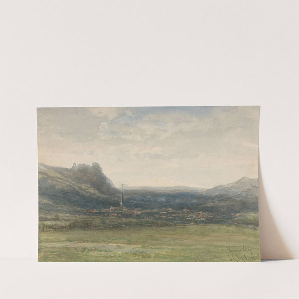 Gezicht op Valkenburg, Limburg by Johannes Gijsbert Vogel