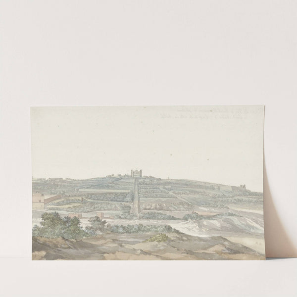 Gezicht op Vedala paleis van de grootmeester, gelegen in het Boschetto op Malta (1778) by Abraham-Louis-Rodolphe Ducros