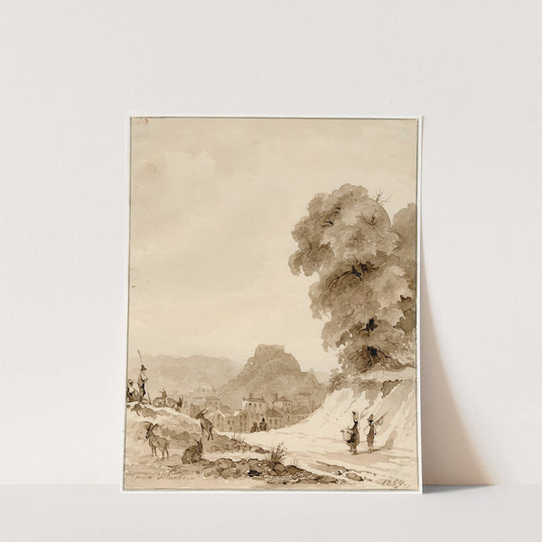 Gezicht op Viterbo by Pieter van Loon