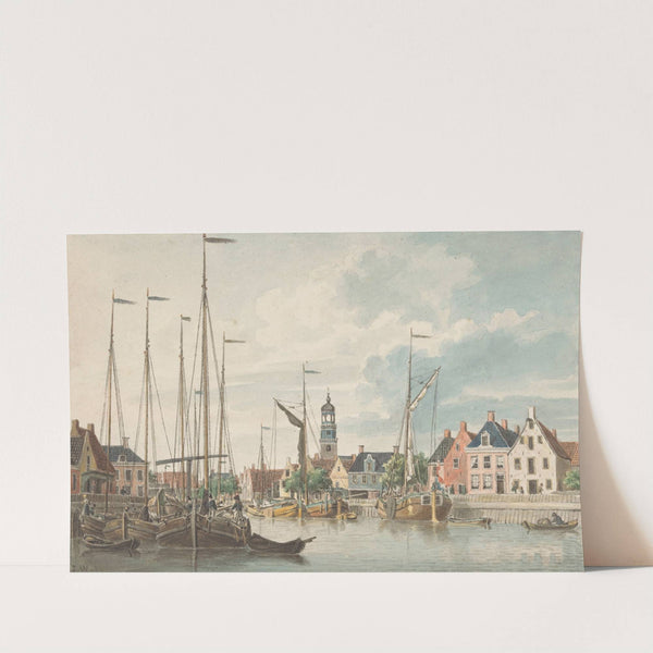 Gezicht te De Lemmer by Jan Weissenbruch