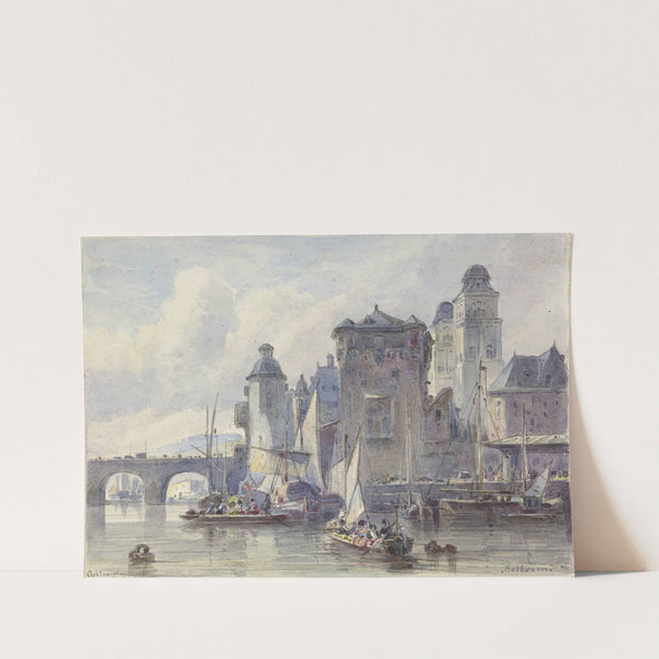 Gezicht te Koblenz by Johannes Bosboom