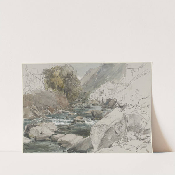 Gezicht te Lynmouth, Devon by James Holland