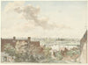 Gezicht te Nijmegen met een veer over de rivier