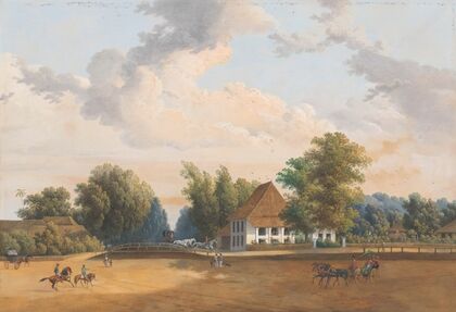 Gezicht te Rijswijk Batavia