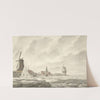Gezicht van de opkruijing van het ijs, op en tegen de borstwering agter de Runmolen te Gorinchem, den 20.n Februarij 1799 by Cornelis de Jonker