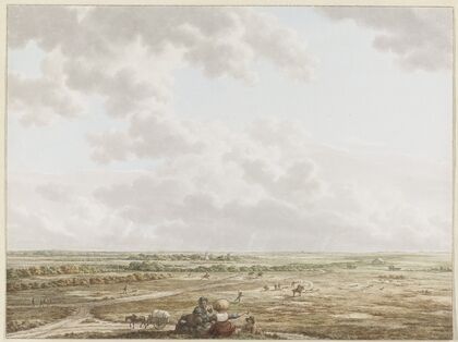 Gezicht van de Tafelberg bij Blaricum, met op de voorgrond Laren