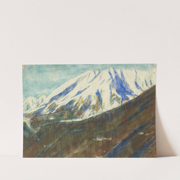 Ghiridone in the snow (Lago Maggiore) (1935) by Christian Rohlfs