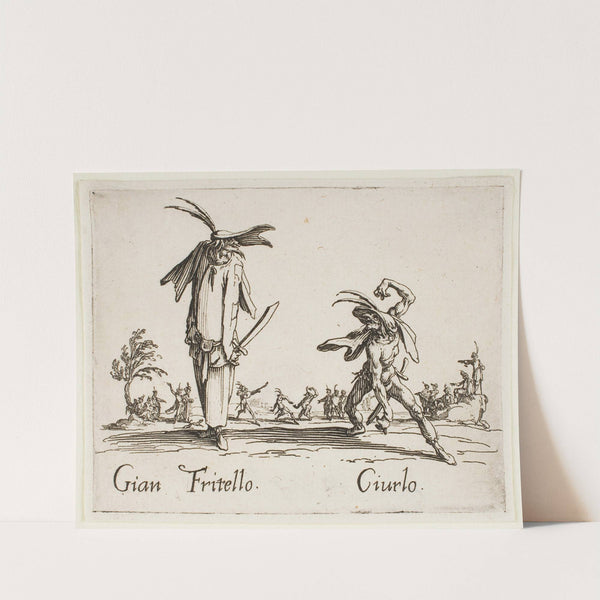 Gian Fritello and Ciurlo (1631) by Jacques Callot