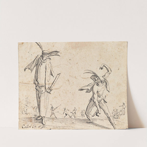 Gian Fritello und Ciurlo by Jacques Callot