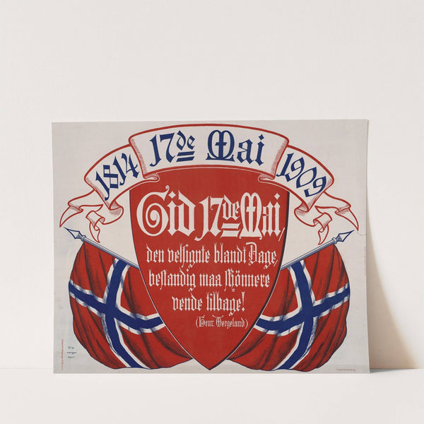 Gid 17de Mai den velsignte blandt Dage, bestandig maa skjônnere vende tilbage! (Henr. Wergeland) (1909) by Lindseth & Co.