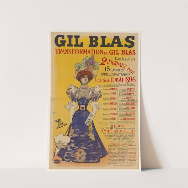 Gil Blas. Transformation du Gil Blas (1896) by Albert Guillaume