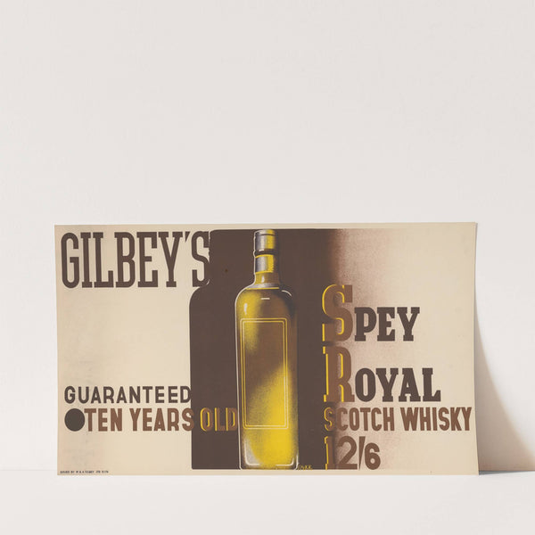 Gilbey’s Spey Royal Scotch Whiskey (1933) by Edward McKnight Kauffer