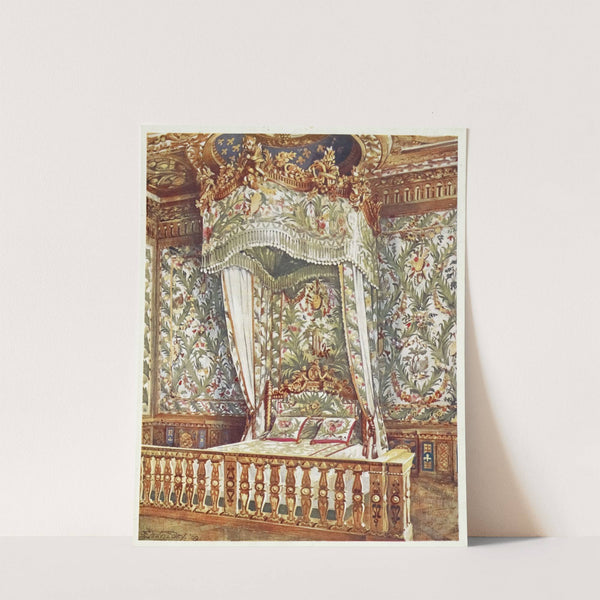 Gilt state bed of Queen Marie Antoinette by Edwin Foley