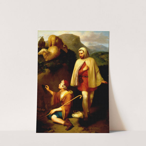 Giotto and Cimabue by Jose Maria Obregon