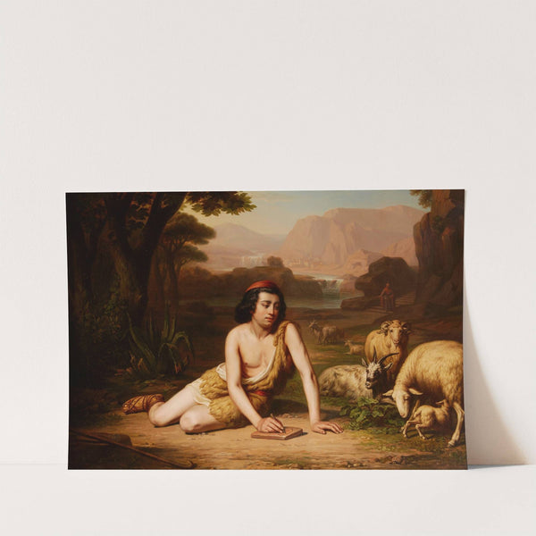 Giotto drawing from nature by John William Godward