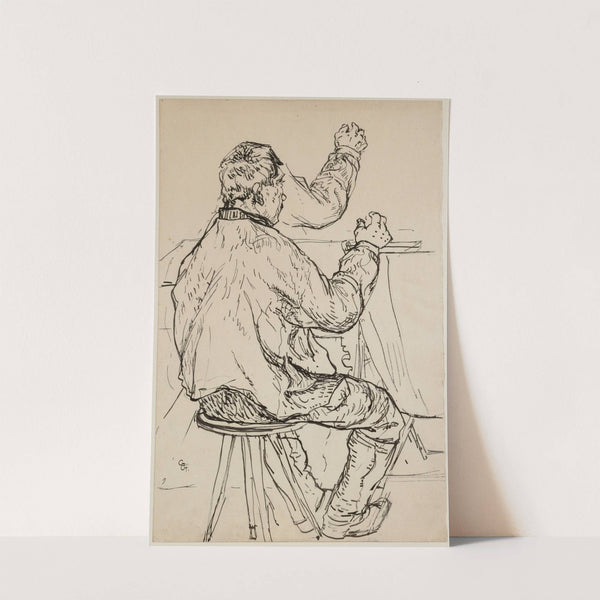 Giovanin de Vöja, zwei Studien zu ‘Emmaus’ (1907) by Giovanni Giacometti