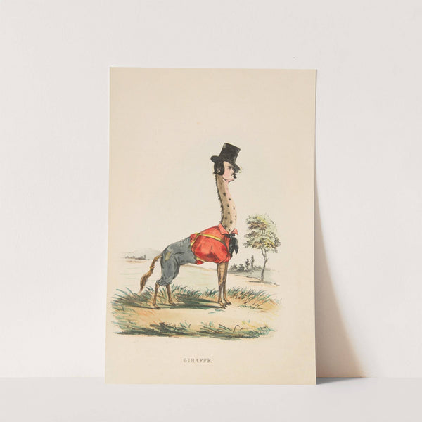 Giraffe (John E. Owens as Jakey) (1851) by Henry Louis Stephens