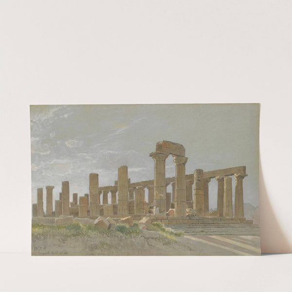 Girgenti (The Temple of Juno Lacinia at Agrigentum) by William Stanley Haseltine