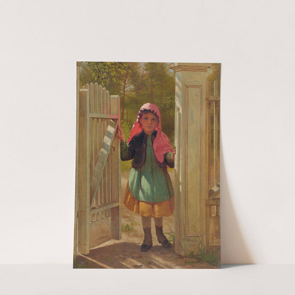 Girl At The Doorway by John George Brown