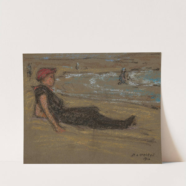 Girl at the Shore by Elmer Livingston Macrae