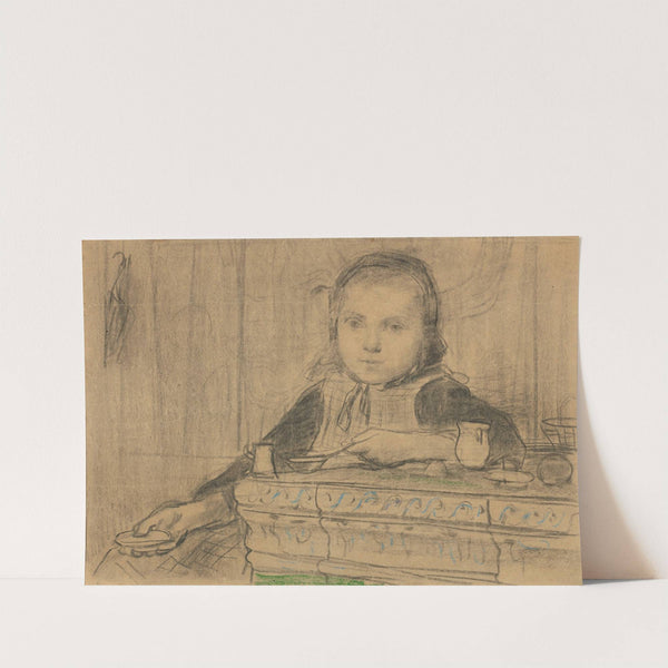 Girl At The Stove (Study) by Albert Anker